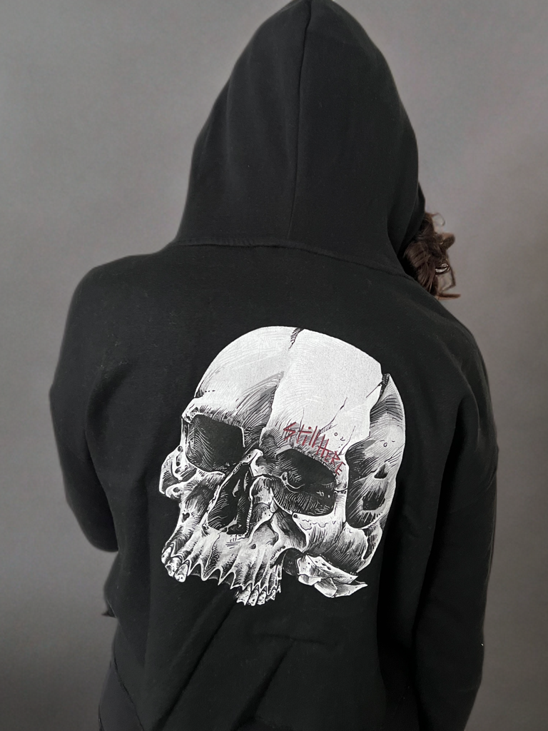 Carved Deep Crop Sweat Shirt